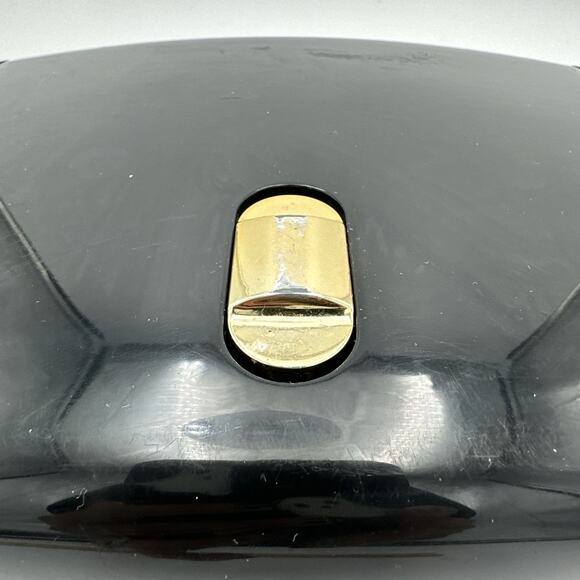 VTG Black1980s The Jewel Kit Expandable Fold Out Jewelry Box Mid Century Modern - Picture 2 of 9